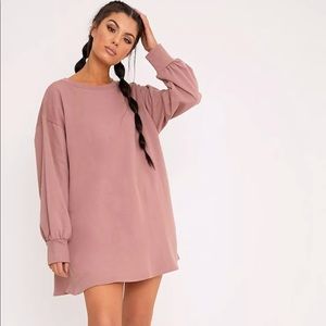 Prettylittlething muave sweater dress